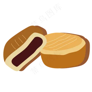 中秋节月饼食物图形元素