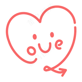七夕情人节Q版卡通趣味爱心