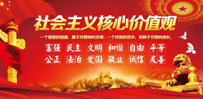 *核心价值观宣传展板