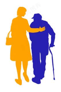 重阳节关爱老人png素材