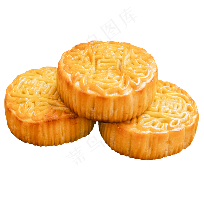 三块中秋节月饼(2500X2500(DPI:300))psd模版下载