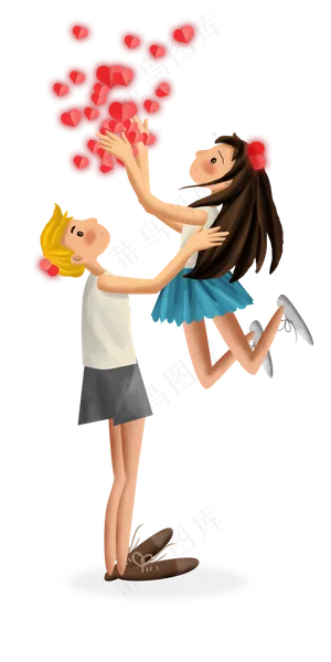七夕情人节相爱的情人节
