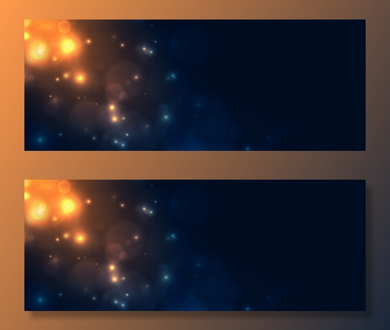 漂亮的灯光闪烁发光的波基设计