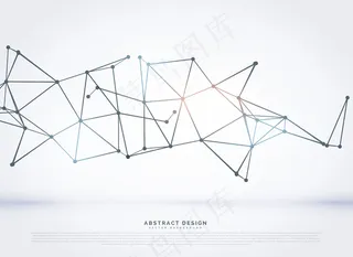 带有网格的抽象几何背景