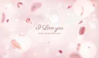 情人节背景模糊