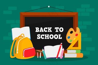 黑板回到学校背景