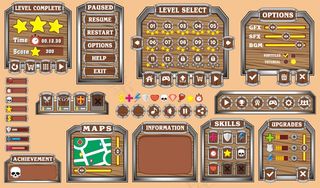 面向手机app移动应用的平台游戏用户界面