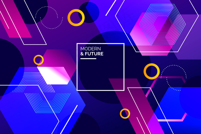 渐变几何图形墙纸