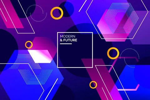 渐变几何图形墙纸