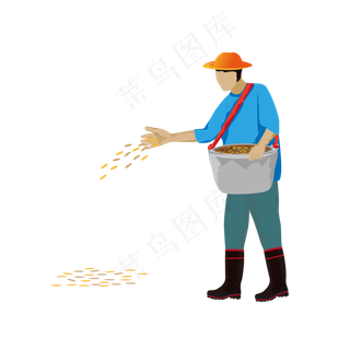 立秋秋季播种农民伯伯