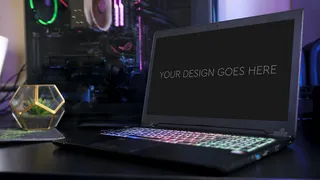 游戏笔记本电脑显示器模型样机