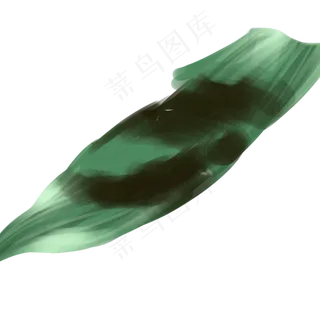 绿色的粽叶免抠图