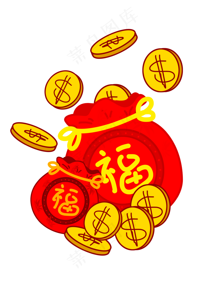 双十一福袋金币(3508X4961(DPI:300))psd模版下载