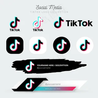 Tiktok标志和下三分之一系列