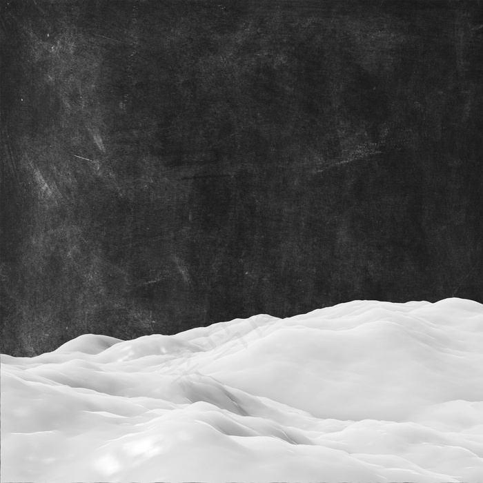 粗糙纹理背景上的3d雪