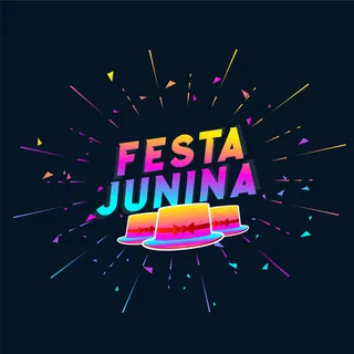 Festa junina彩色帽子背景