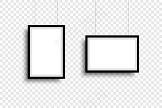 相框。收集相框，隔离。模板相框不同形状。透明背景。插图