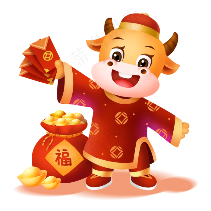 2021年春节牛年红包福袋