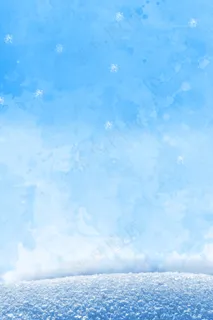 12月你好蓝色清新psd分层banner