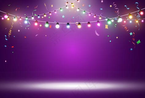 透明背景上的淡花环的插图。