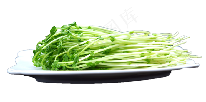 一盘绿色蔬菜豌豆苗(1937X960(DPI:350))psd模版下载