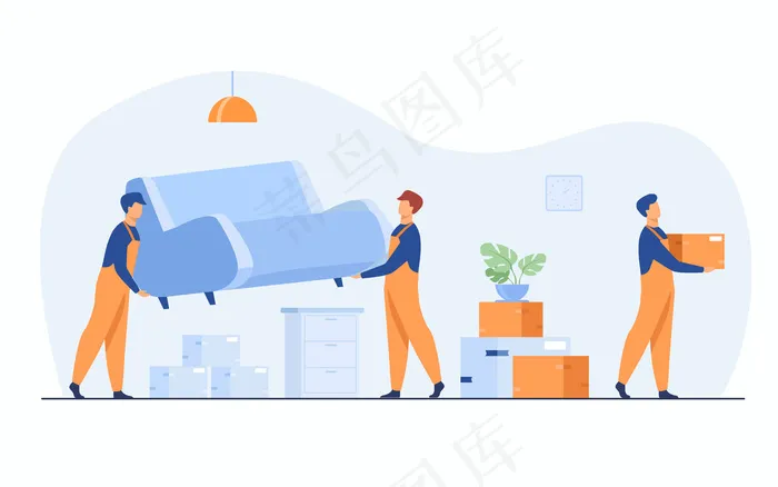 转向新公寓概念eps,ai矢量模版下载