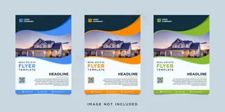 带照片的房地产宣传单,DM传单模板