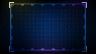 蓝色霓虹灯hud的抽象背景