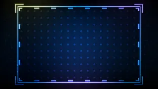 蓝色霓虹灯hud的抽象背景