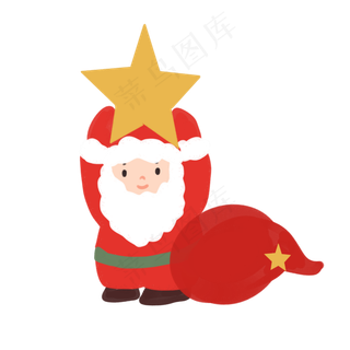 手绘星星庆圣诞迎元旦