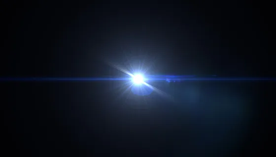 抽象的太阳耀斑。有灯光和阳光的自然背景