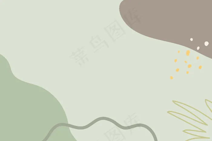 抽象的孟菲斯矢量可爱的绿色图案壁纸