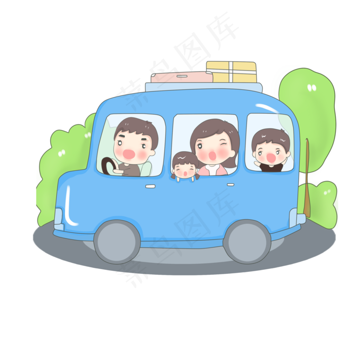 国庆节一家人出门旅游(2000X2000(DPI:300))psd模版下载