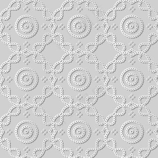 白纸艺术圆点曲线交叉边框线条，时尚装饰图案背景为网页横幅banner贺卡