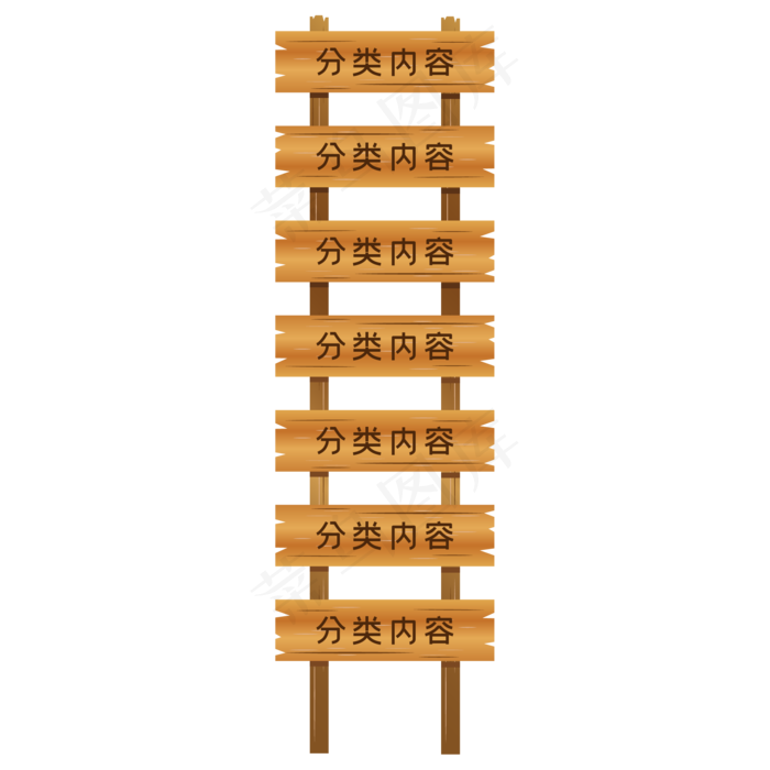 木牌侧边导航栏