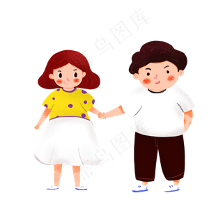 七夕情人节秀恩爱的情侣