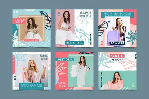 时装销售模板集 时装销售模板集