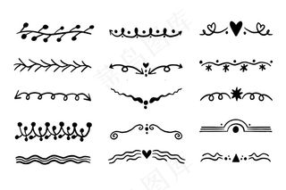 手绘装饰分隔器系列