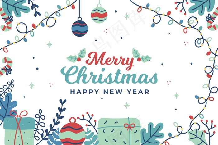 平面设计圣诞背景