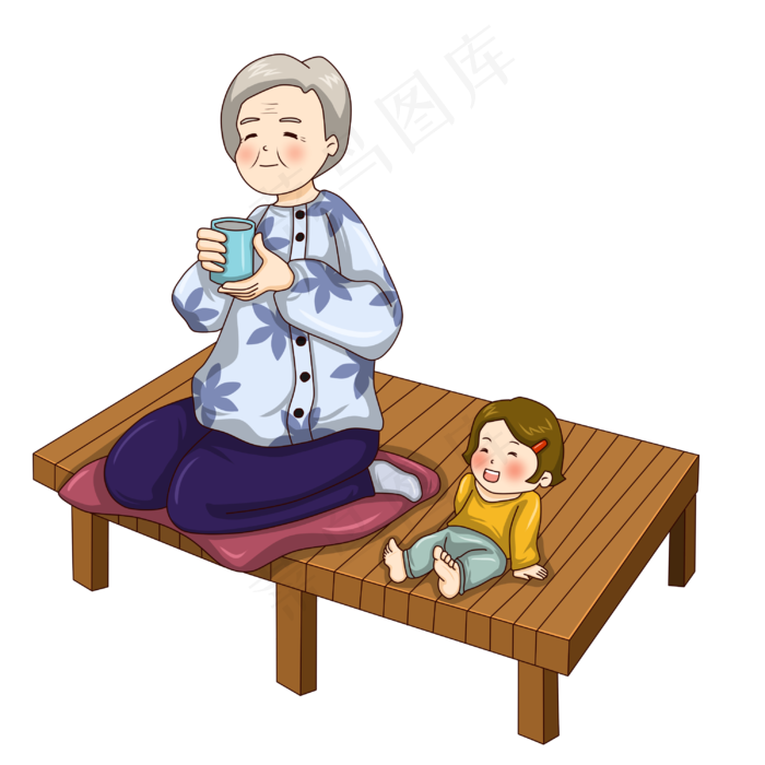 重阳佳节老人孩子