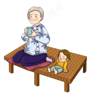 重阳佳节老人孩子