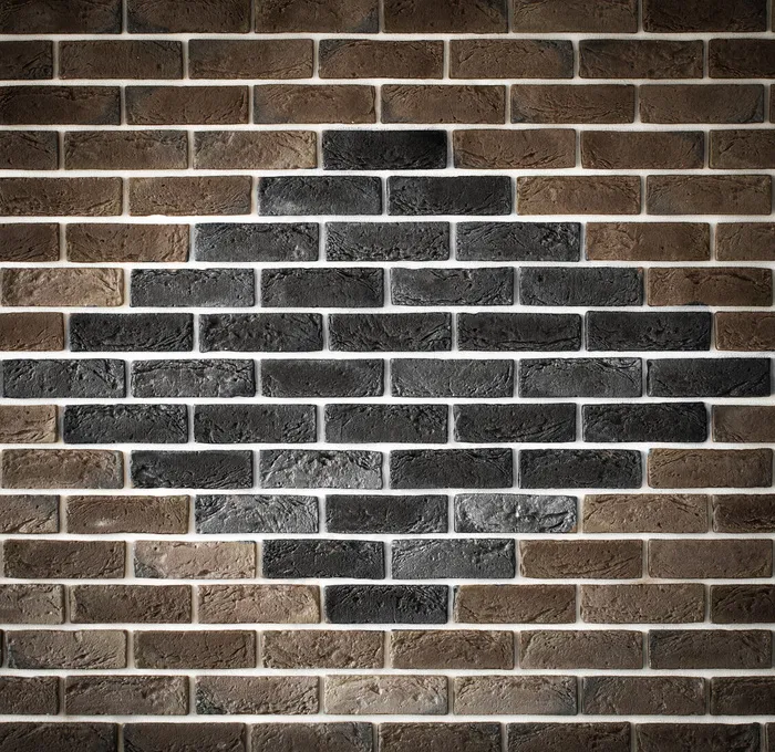 浅棕色砖墙配图案，创意背景音，特写，文本位置