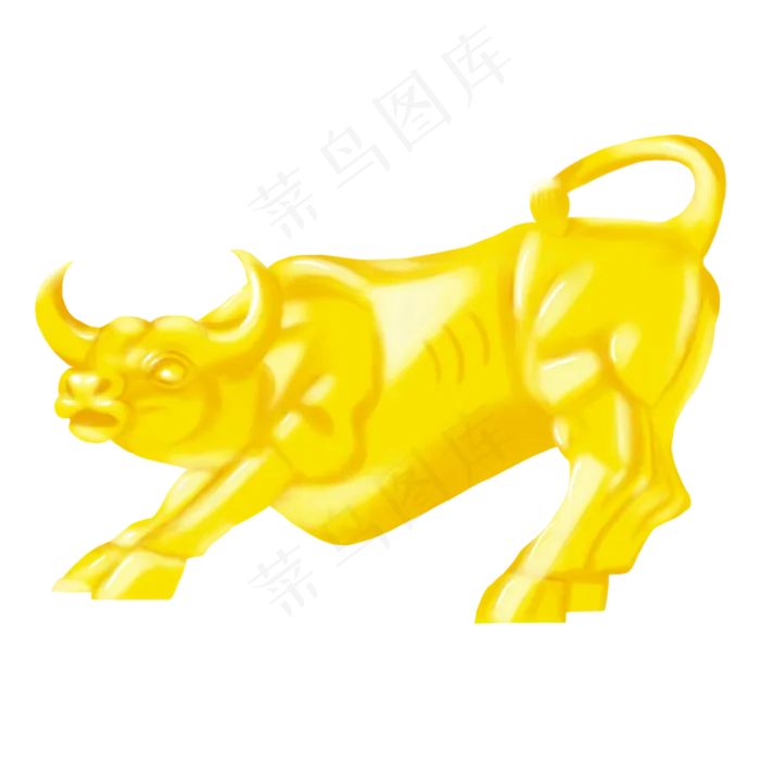辛丑牛年金属黄金牛(2000X2000(DPI:300))psd模版下载