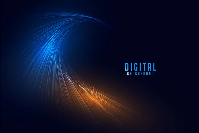 流动数字粒子线技术背景eps,ai矢量模版下载