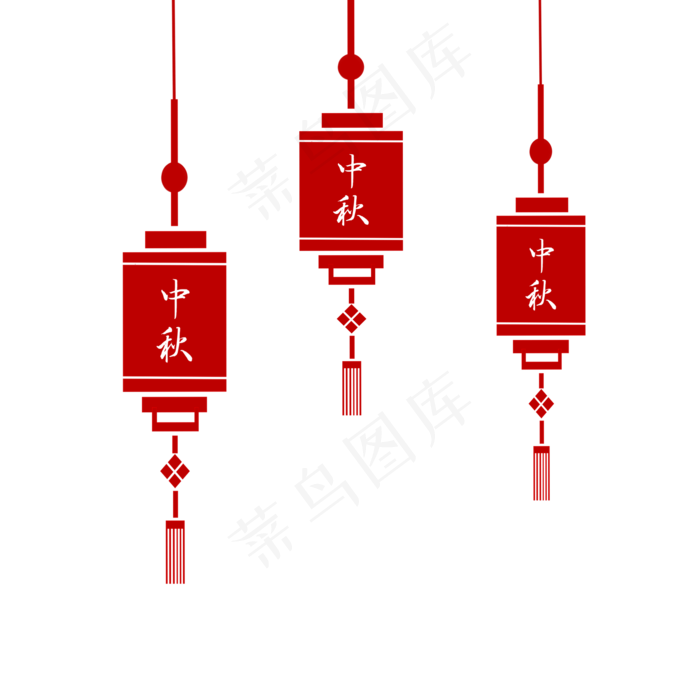中秋节红色剪纸灯笼(2000X2000(DPI:96))psd模版下载