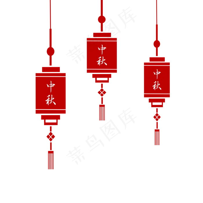中秋节红色剪纸灯笼(2000X2000(DPI:96))psd模版下载