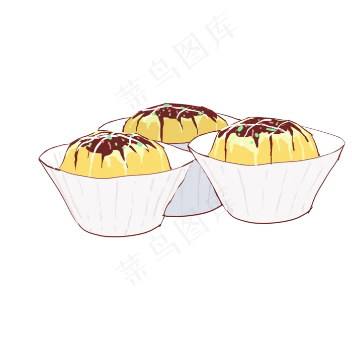 美食系列蛋黄酥(2500X2500(DPI:300))psd模版下载