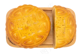 圆形蛋黄莲蓉月饼