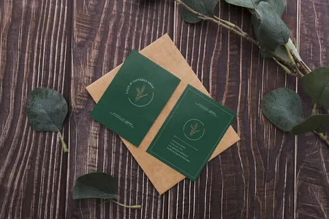 简约名片模型样机