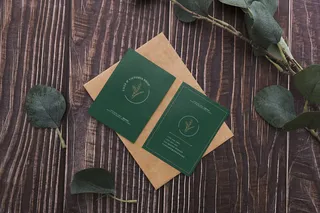 简约名片模型样机